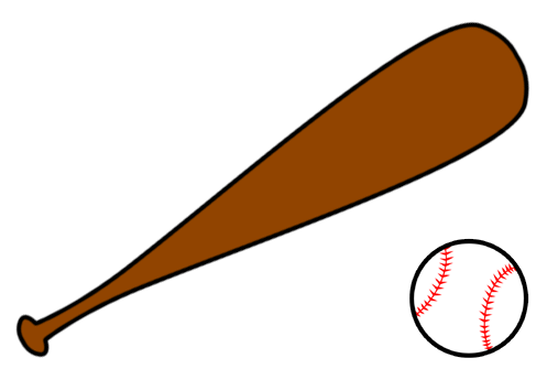 Baseball Glove And Bat Clipart
