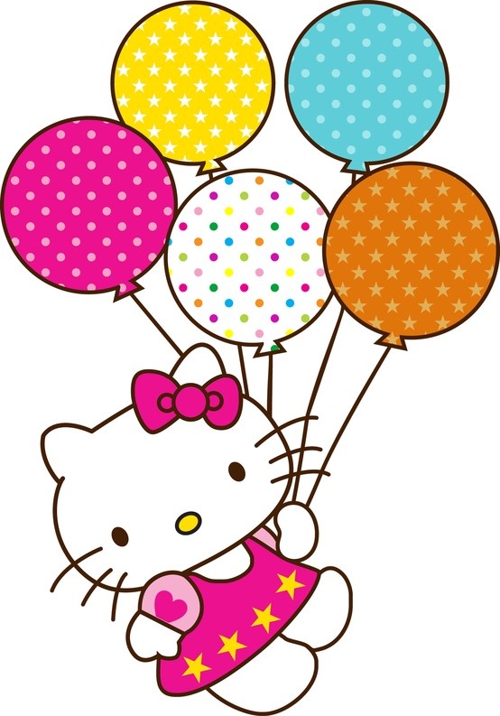 Hello Kitty With Balloons Images - ClipArt Best