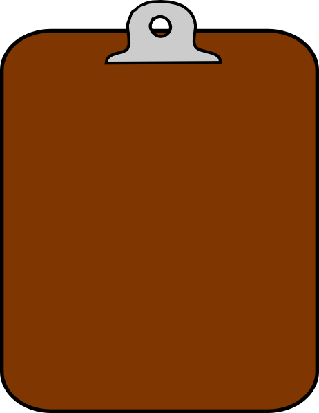 Free Brown Clipboard Clip Art