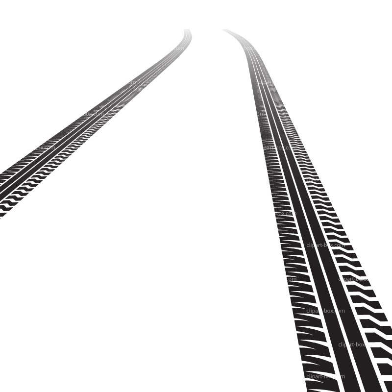 Tire marks clipart