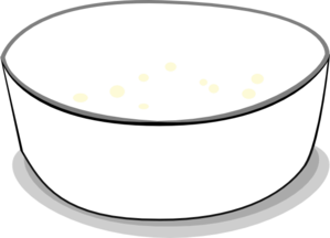 Empty bowl clipart