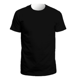 Front and Back Round Neck T-shirt A4 Print Dark | Custom on Click ...