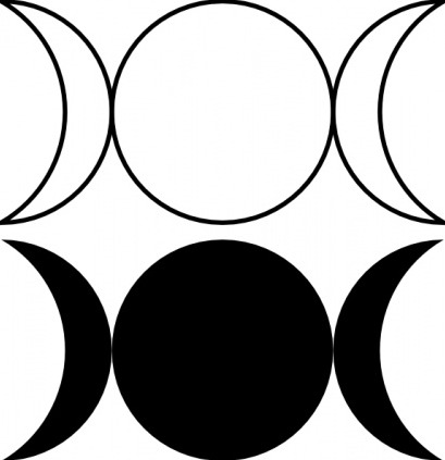Tres Lunas Simbolo - ClipArt Best