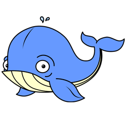 Cartoon Whale Drawing Lesson