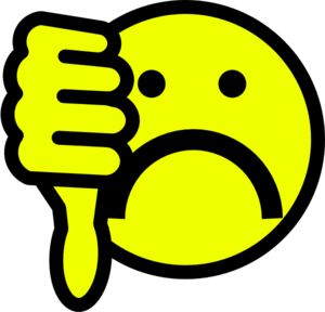 Thumbs Down Smiley clip art - vector clip art online, royalty free ...