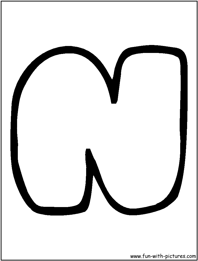 Best Photos of Bubble Letter N - Bubble Letter N Coloring Pages ...