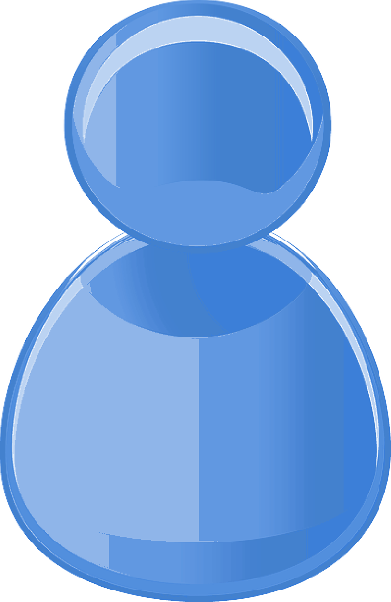 ICON, USER, BLUE, SYMBOL, PEOPLE, PERSON, GENERIC - Public Domain ...
