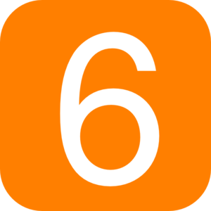 Red, Rounded, Square With Number 5 Clip Art - vector ...