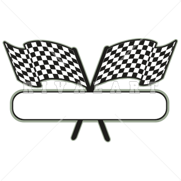 Race Car Flags Clipart