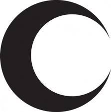 Drawings, Crescents and Tattoo moon