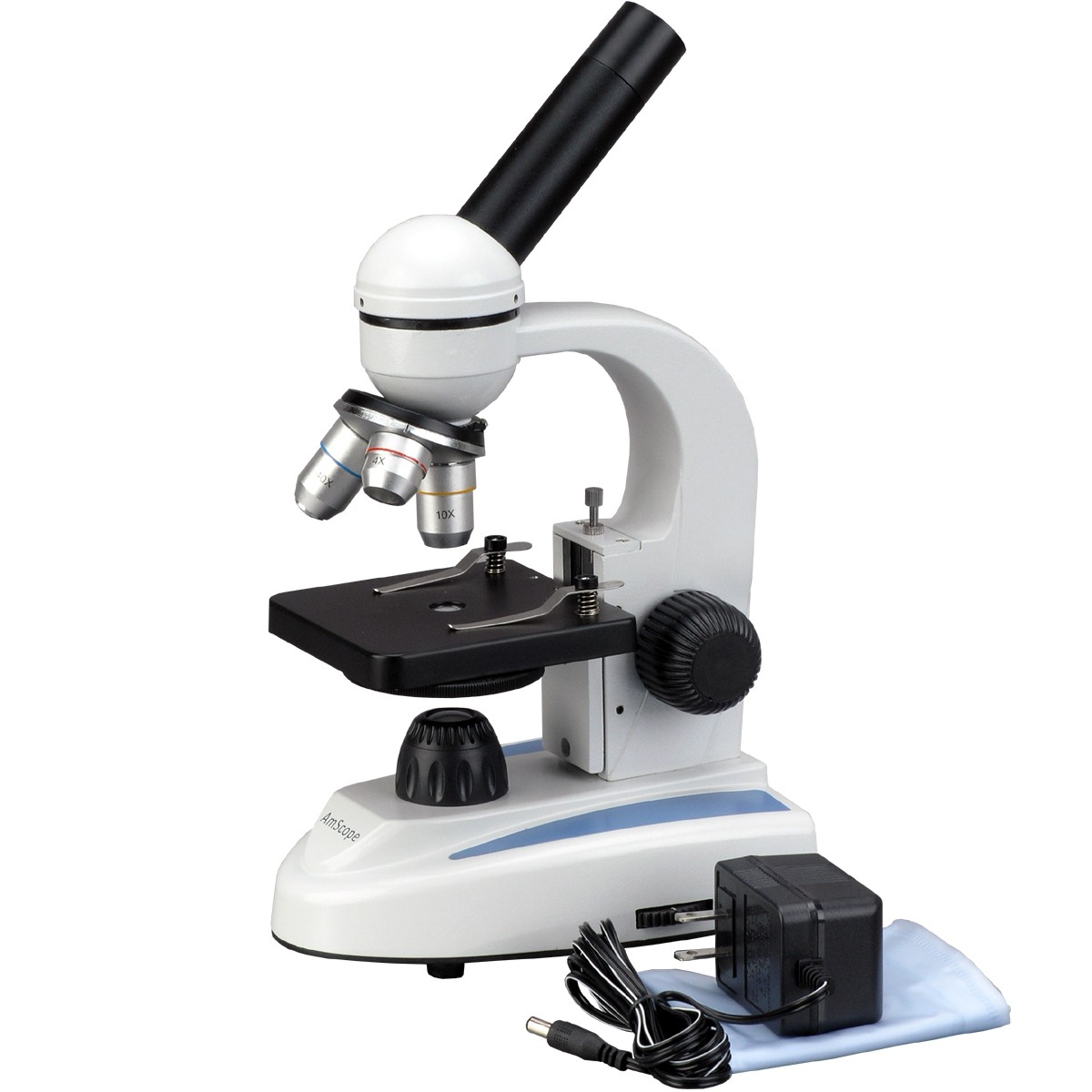 40X-800X Student Kids Metal Frame Glass Optics Biological Compound ...
