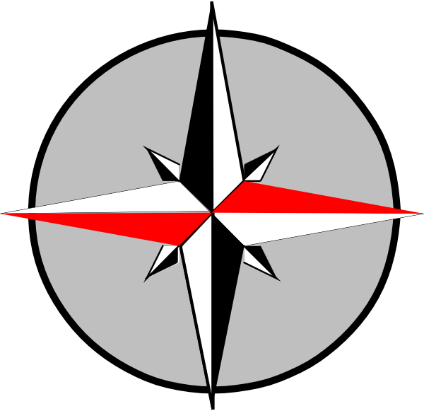 East West Compass Clip Art - vector clip art online ...
