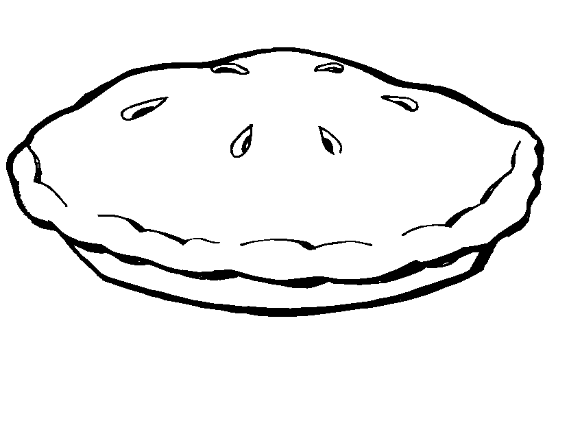 Pie Coloring Page 2