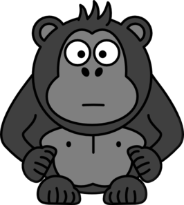 Outline Gorilla