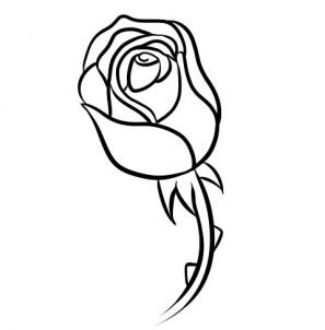 How to Draw a Rose Bud, Step by Step, Flowers, Pop Culture, FREE ...