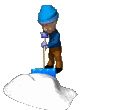Seasonal weather winter snow and snow storm clip art