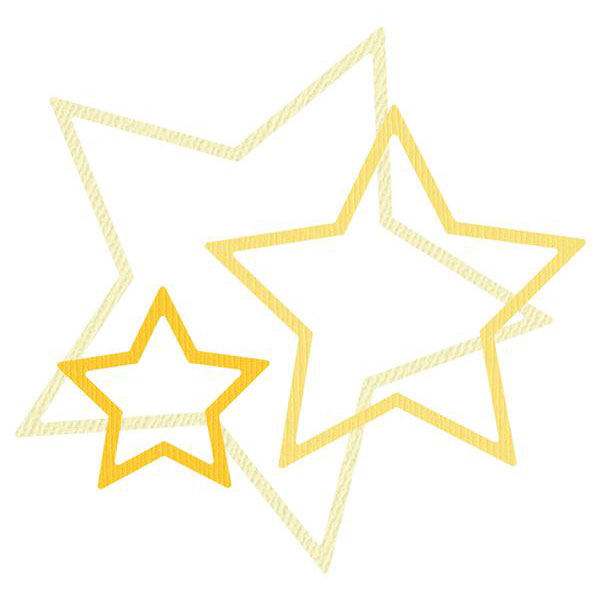 Quickutz- Cookie Cutter Dies- Nesting Shapes- Stars Outline 3pk