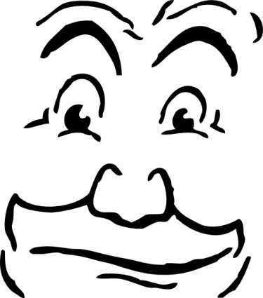 Outline Face Person Human Attention Lineart vector, free vector ...