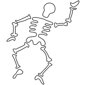 Skeleton template for children