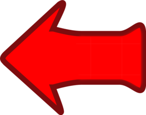 arrow pointing left blue - vector Clip Art