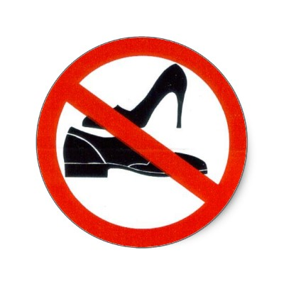 Remove shoes clipart