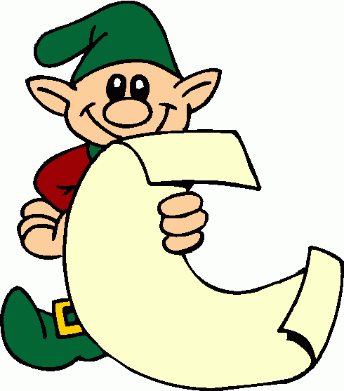 elf-with-list-clipart clipart - elf-with-list-clipart clip art