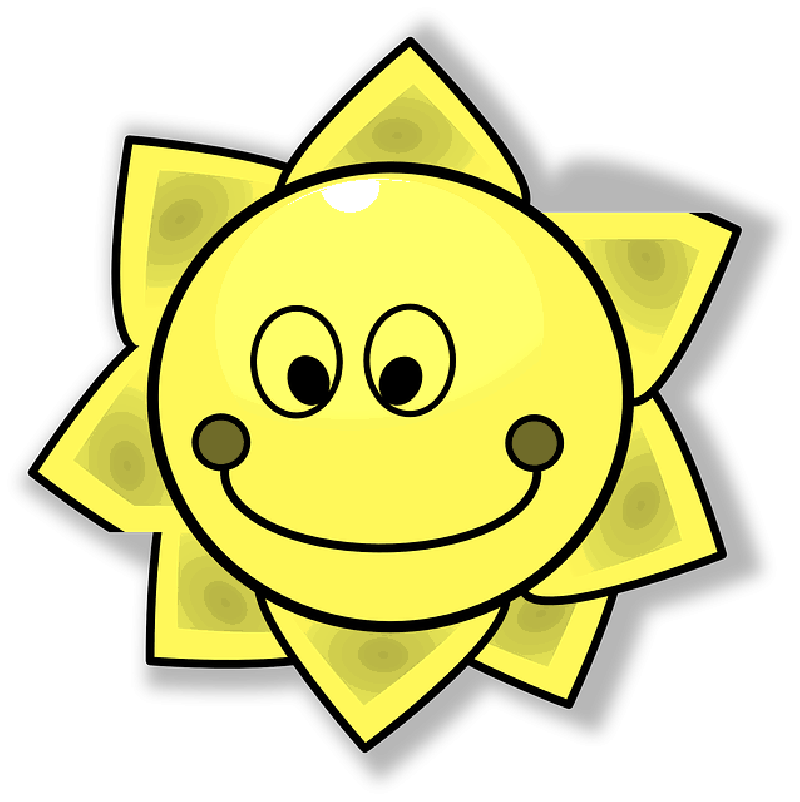 BLACK, YELLOW, HAPPY, FACE, SUN, WHITE, CARTOON, FREE - Public ...