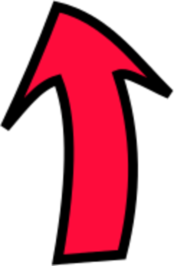 Arrow pointing up clipart