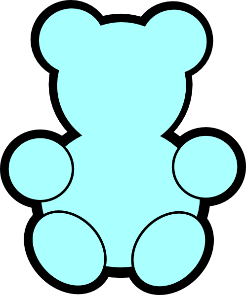 Teddy bear outline clipart images