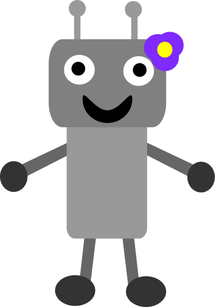 Robot clip art black and white free clipart images - Cliparting.com