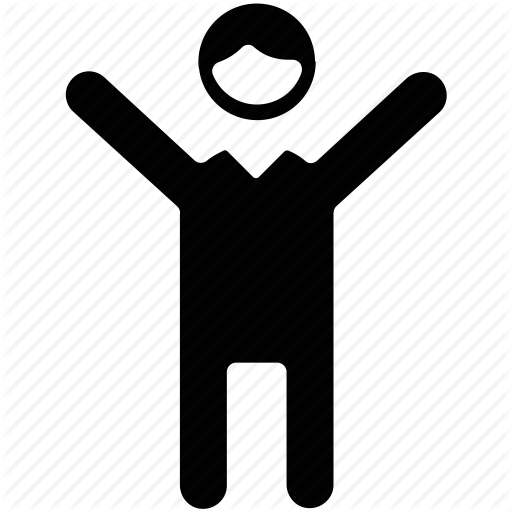 Happy man, happy person, joyful man, man, successful person icon ...
