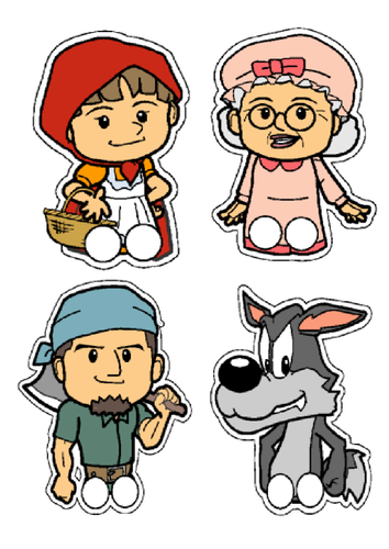 Little Red Riding Hood finger puppets by rosemary&thyme - Teaching ...