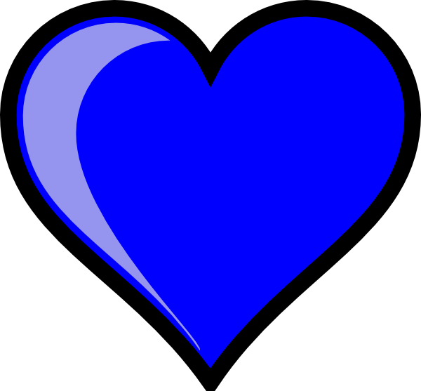 Blue Heart Clip Art - vector clip art online, royalty ...