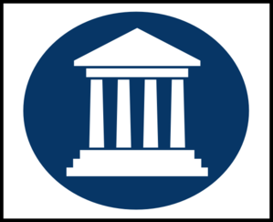 Blue Capital Building Clip Art - vector clip art ...