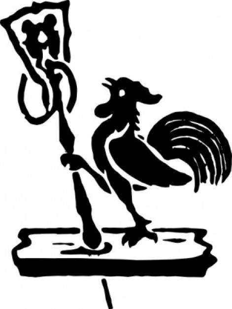 Rooster with a leg on a stick | Download free Vector