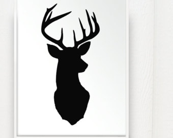 Deer Head Silhouette Clip Art - Tumundografico