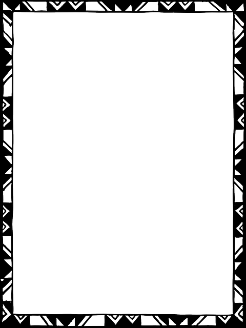 Border Design Black And White Tribal | Free Download Clip Art ...