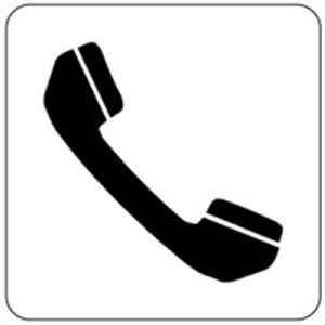 Sign Pictogram Phone 16 x 16 CM PVC: Amazon.co.uk: DIY & Tools