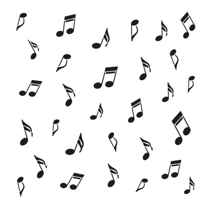 Music Notes - Pattern Stencil - 15