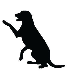 Dog clipart black