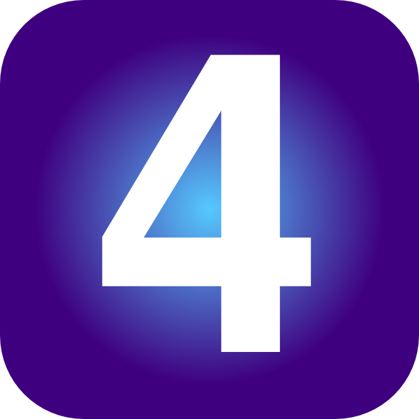 Number 4 clipart purple - ClipartFox