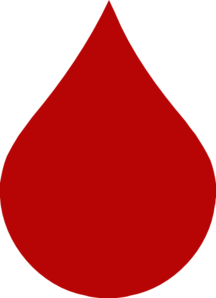 Drop of blood clipart