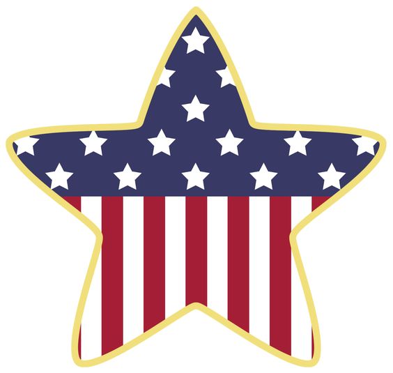 Patriotic stars clipart