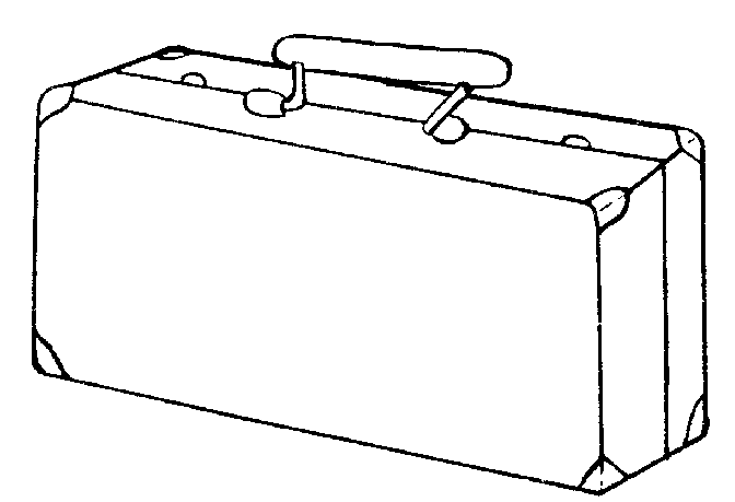 Clipart suitcase outline