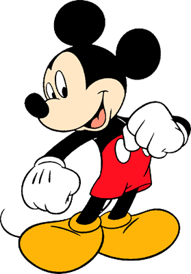 Mickey Mouse Outline Clip Art
