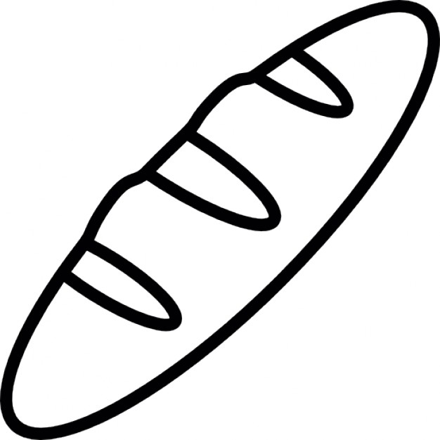 Bread black, IOS 7 interface symbol Icons | Free Download