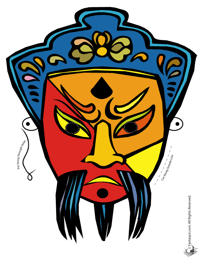 Chinese New Year Printables: Masks, Dragons and Coloring Pages ...