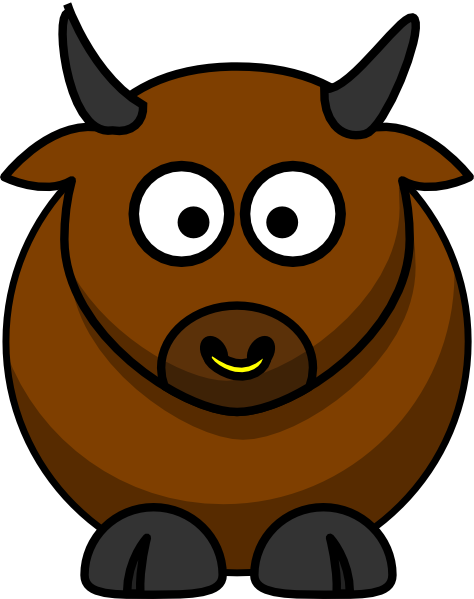 Cartoon bulls clipart