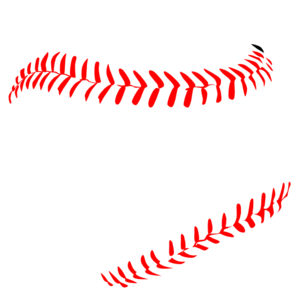 Red Baseball Laces clip art - vector clip art online, royalty free ...