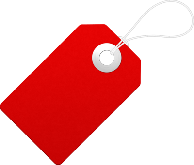 PSD Detail | Blank paper label, red price tag | Official PSDs